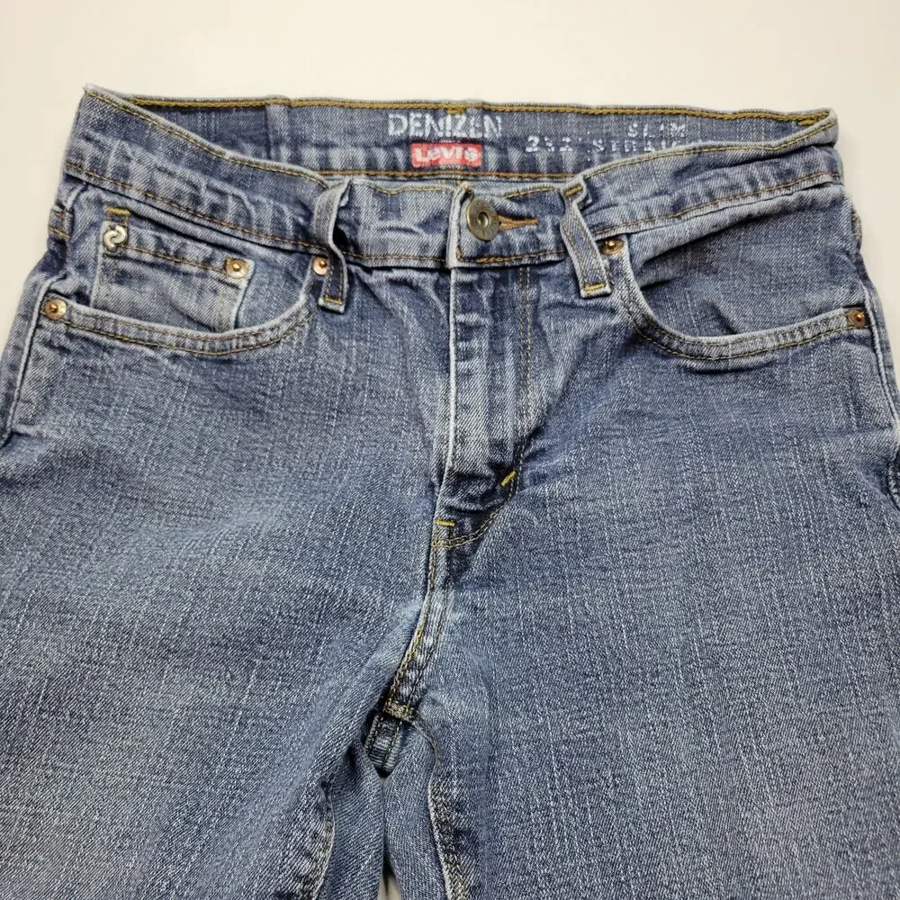 Levi's Denizen 232 Straight Leg Slim Fit Jeans Medium Wash Denim 28x30